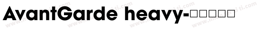AvantGarde heavy字体转换